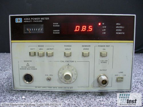 Agilent HP 436A Power Meter w/ 022  ID #24244 TEST