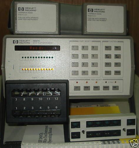 Hp wire test instrument model 28687a with loopback hood for sale