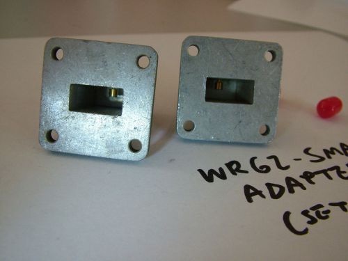 WR62 WAVEGUIDE TO SMA ADAPTER LOT OF 2 (SET C)