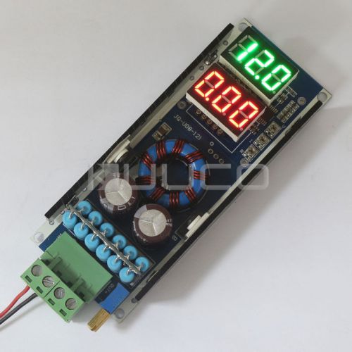 100w 10a dc adjustable step-up power converter module with led voltmeter/ammeter for sale