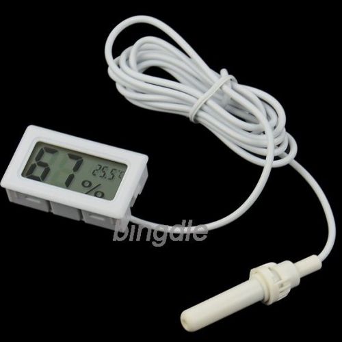 K0e1 room humidity hd temperature hygrometer white mini digital lcd thermometer for sale