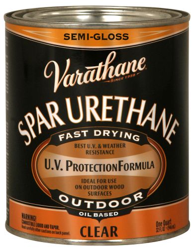 Varathane 9441 1 Quart Semi Gloss Outdoor Diamond Oil Based Wood Finish