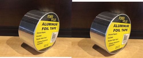 2 Pack Silver Aluminium Foil Adhesive Sealing Tape, total 52 Feet (16 m)