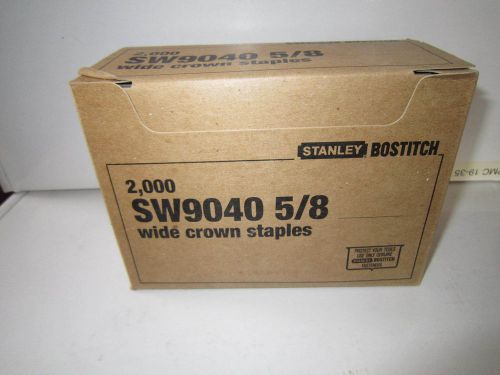 STANLEY BOSTITCH STAPLES SW9040 5/8 INCH 2000 COUNT BOX CARTON STAPLER