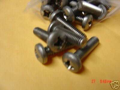5/16 - 18  X 1 1/4 Inch Stainless Phillips Pan Head Screws