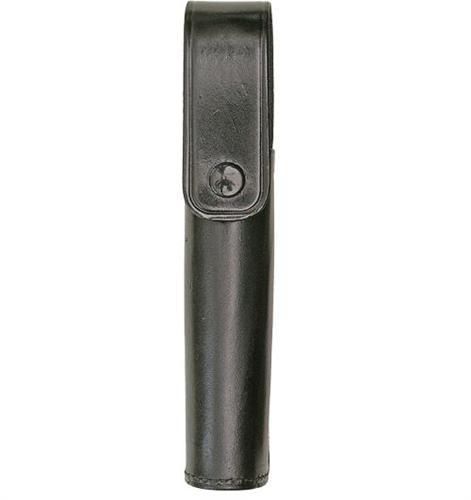 Stallion fpsh-1 black plain leather streamlight flashlight holder w/ nickel hdwr for sale