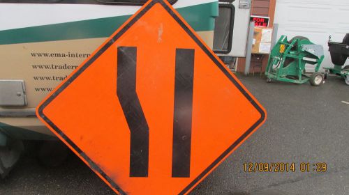 2 used wood road construction road sign,s 1 small  &amp;  1 large metal stand for sale