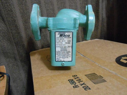 Taco 007-f5 cast iron circulator pump, 1/25 hp 007 for sale