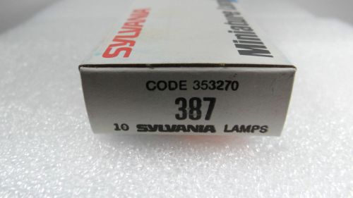Box of 10, Sylvania S 387, Miniature Lamp Bulb (357)