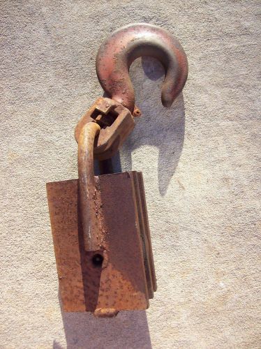 ~ heavy duty ~ lebus  9&#034; double pulley snatch block sheave for sale