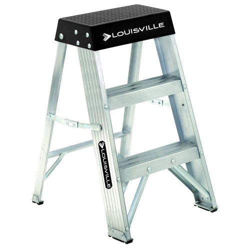 Louisville Ladder AS3002 300-Pound Duty Rating Aluminum Stepladder, 2-Foot  NEW