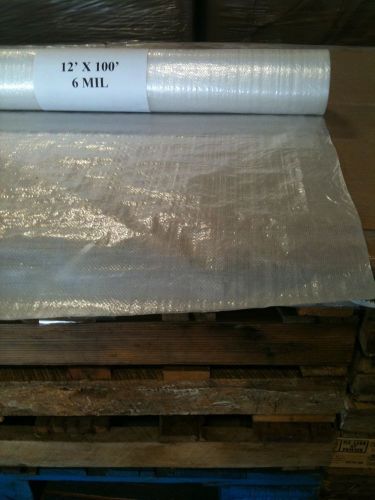 Qty 3 -plastic sheeting ( 6 mil) 12&#039; x 100&#039; for sale