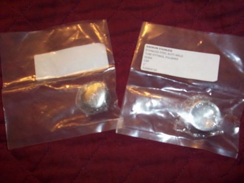 Lot of two 1.0 Cap,Dome,1In,Butt Weld,SS&#034;NO RESERVE&#034;
