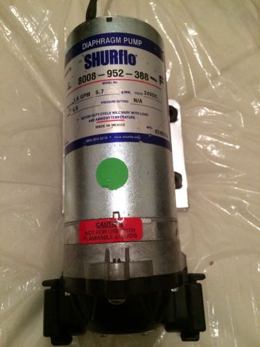 SHURflo Industrial 8008952388 Electric Pump 1.5GPM 5.7min volts:24VDC AMPS:5.5