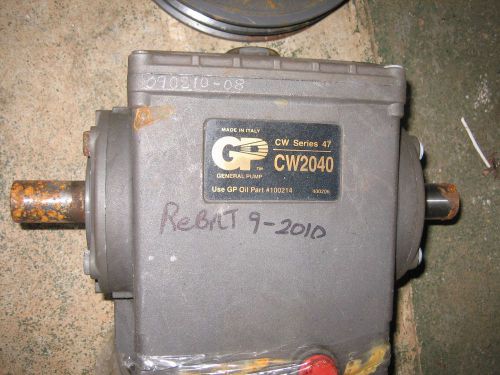 GP Car Wash Pump, CW2040, Professionally Rebuilt
