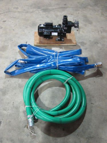 New dayton centrifugal water pump 1/3 hp 1 ph w/ 20&#039; &amp; 50&#039; hoses new for sale