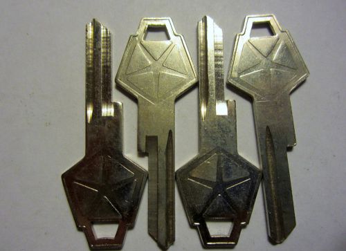 KEY BLANK CHRYSLER DODGE PLYMOUTH LOT OF 4 FREE SHIPPING!!!!!!!!!!