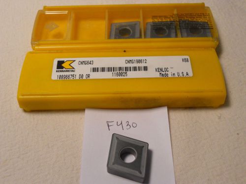9 new kennametal cnmg 643 carbide inserts. grade: k68. usa made  {f430} for sale