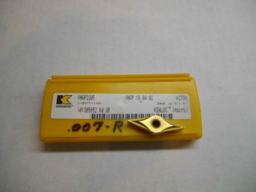 KENNAMETAL CARBIDE INSERTS , VNGP 3305 , KC730 , 4 INSERTS