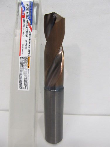 Mitsubishi materials mms1905x3d200, 19.05mm / 3/4&#034; altin solid carbide drill bit for sale