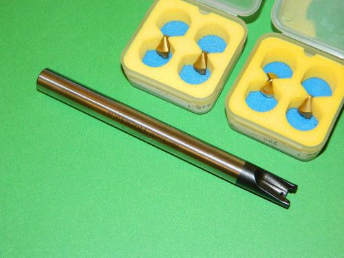 New ingersoll 12mm replaceable point spotting drill w/ inserts (yb1200006s5r01) for sale