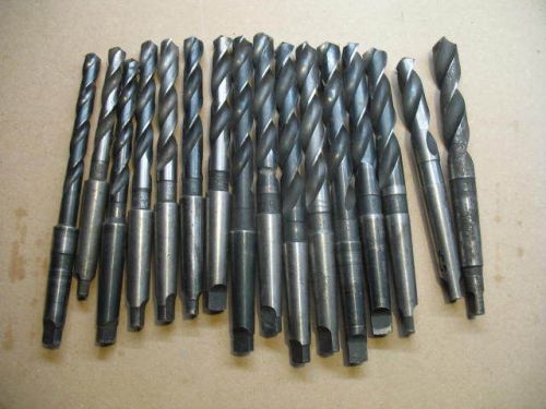 16 piece 2m taper shank drill bit set used hss morse high speed hss great deal for sale
