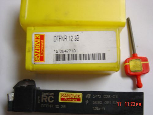 Sandvik rigid clamp tool holder dtfnr 12 3b for sale