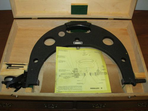 Brown &amp; sharpe dial snap gage -paralloc d-flat anvils 11&#034;-12&#034; for sale