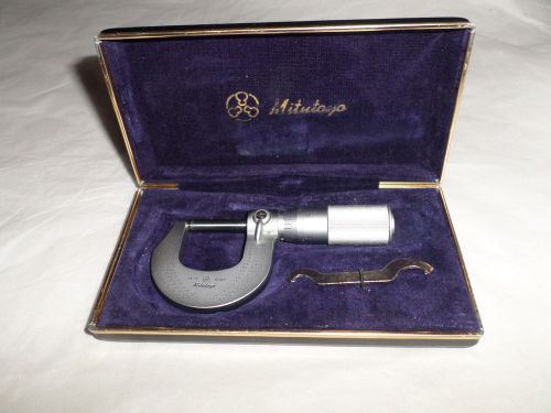 Vintage mitutoyo 0-1&#034; .001 inch micrometer with case nr for sale