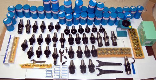 135 Techniks CAT 40 Tooling Kit for Mori-Seiki CNC Mill-ER Chuck,Stud,Collet,EMH