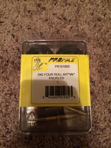 Profax 045 Four Roll Kit &#034;vk&#034; Knurled Miller, Lincolin, Weld, Drive Kit, Mig