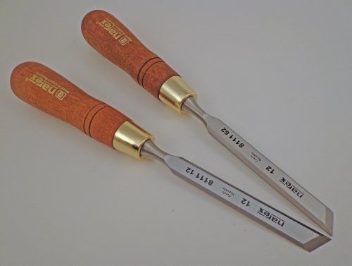 Narex Right &amp; Left 12 mm 1/2&#034; Skew Paring Chisels
