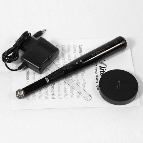 Hot new dental cordless wireless led curing light lamp 330° rotation th black for sale