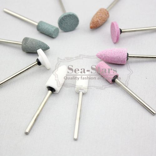 Dental lab mixed 30 pcs gravel ceramic thick mounted point burs polisher 2.35mm for sale