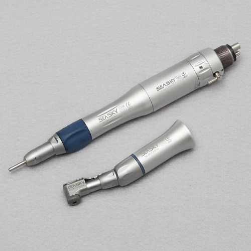 1X Dental Slow Low Speed Handpiece Kit Straight Contra Angle Air Motor E-Type EP