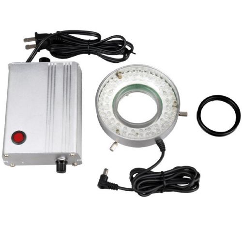 60 led solid metal microscope ring light with heavy-duty control box for sale