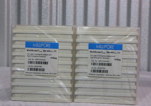 Millipore mzfcn0w50 multiscreen hts 384-well filter plates glass fiber c x20plts for sale