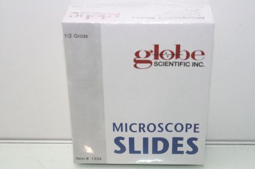 New Globe Scientific Beveled Microscope Slides 25 x 75 x 1mm Frosted 72 total