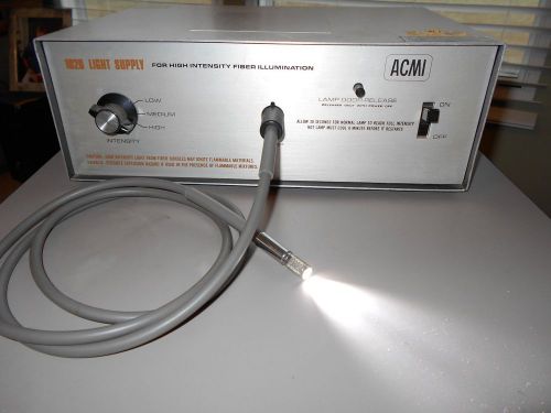 ACMI 1020 Fiber Optic Light Source Supply with Fiber Optic cable as shown