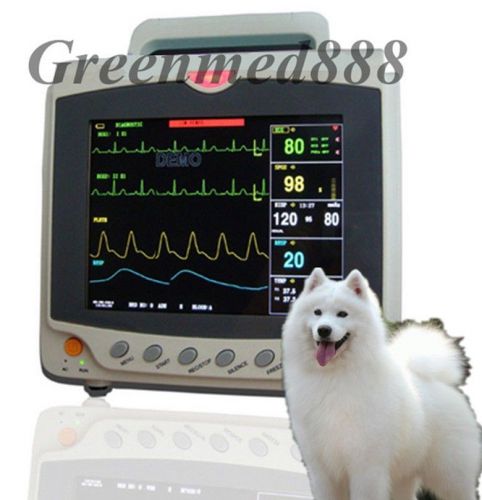 Vet Patient Monitor ECG,NIBP,SPO2,TEMP,RESP SIX/6 PARAMETERS + Thermal PrinterCE