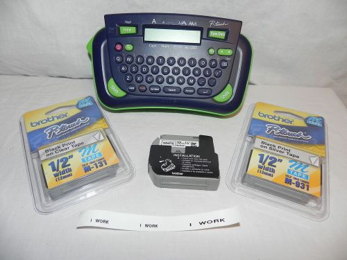 Brother P-Touch PT-80 Label maker With 3 Tapes