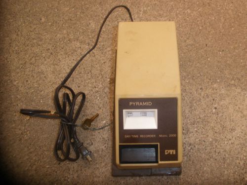 PYRAMID MODEL 2000 DAY/TIME RECORDER WITH KEY
