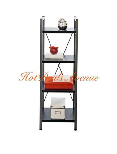 Industrial Contemporary Metal FRame Book Shelf Bookcase Home Office Furniture