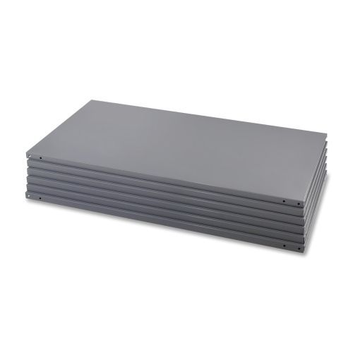 SAF6255 Industrial Shelving, Steel, 6-Shelf, 48&#034;x24&#034;, Dark Gray