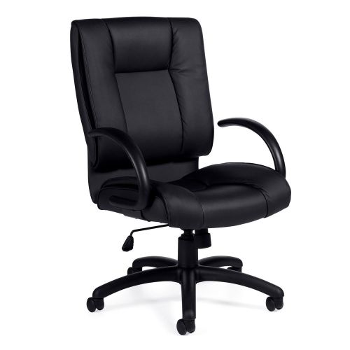 Black leather executive chair for sale