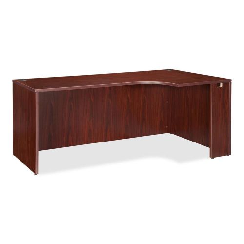 Lorell llr69904 essentials series mahogany laminate desking for sale