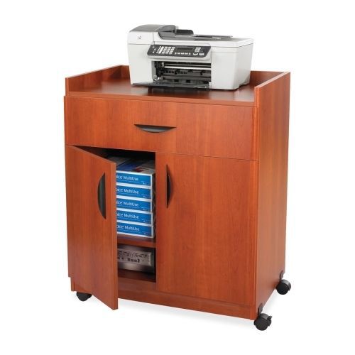 Mobile Laminate Machine Stand w/Pullout Drawer, 30w x 20-1/2d x 36-1/4h, Cherry