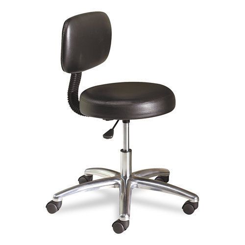 HON HONMTS11EA11 Medical Exam Stool with Back 24-1/4&#034; x 27-1/4&#034; x 36&#034; in Black