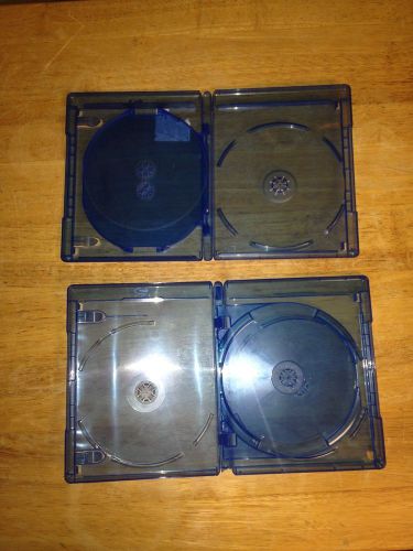 Set of 2 3-disc Blue Ray/ DVD/ VIDEO GAME CASES