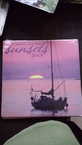 2015 Calendar Sunsets 12&#034; X 12&#034; Beautiful Calendars ALWAYS QUICK SHIPPING